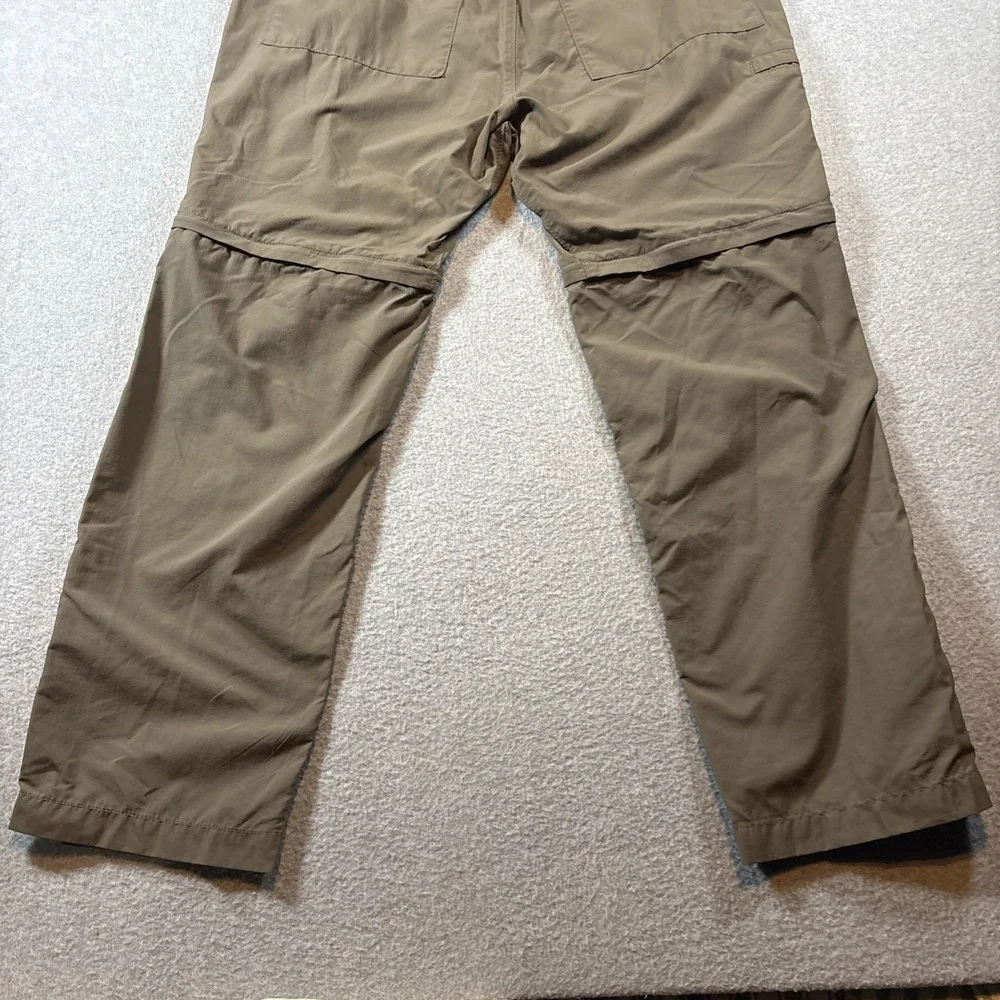 The North Face Pants Mens 38 (38x30)Brown Convertible Zip Off Hiking Outdoors
